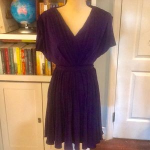 Deep purple jersey dress